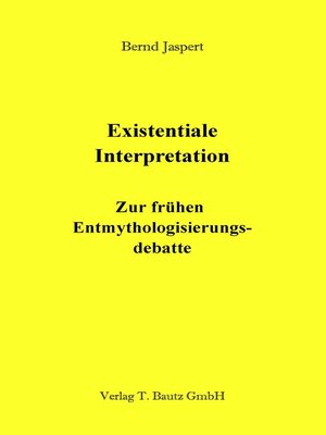 cover image of Existentiale Interpretation